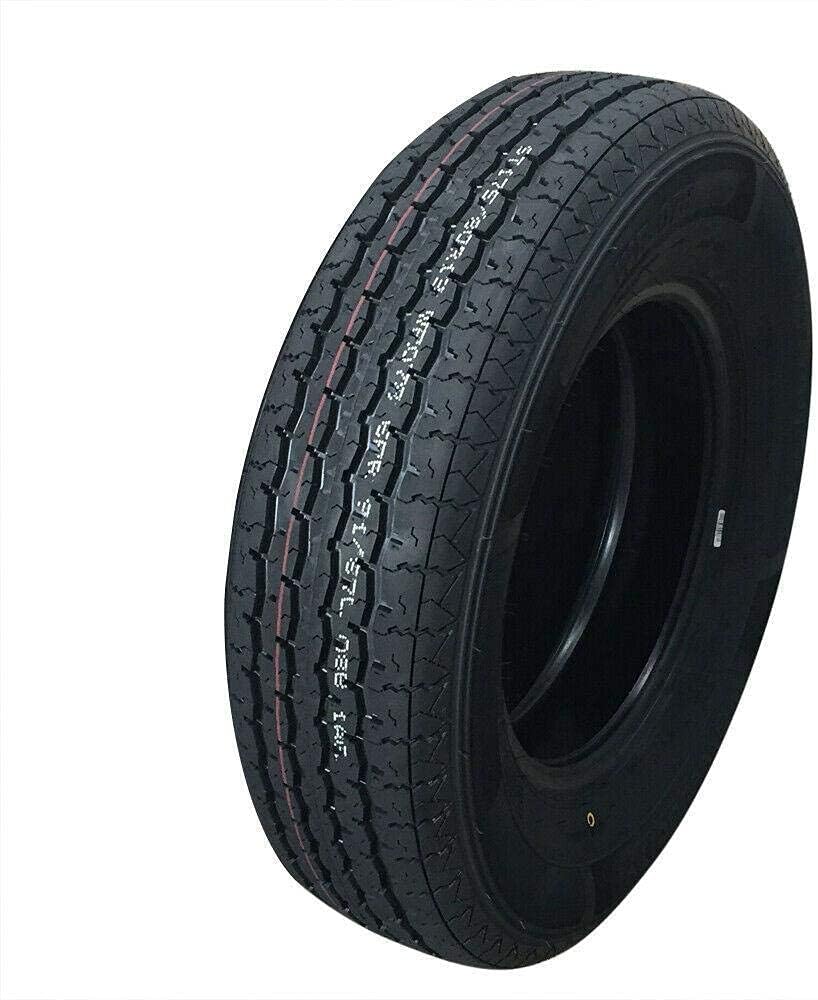 SUNROAD Set of 2 Trailer Tires ST175/80R13 175/80-13 Radial 8 PR 68 PSI Tubeless Radial TL