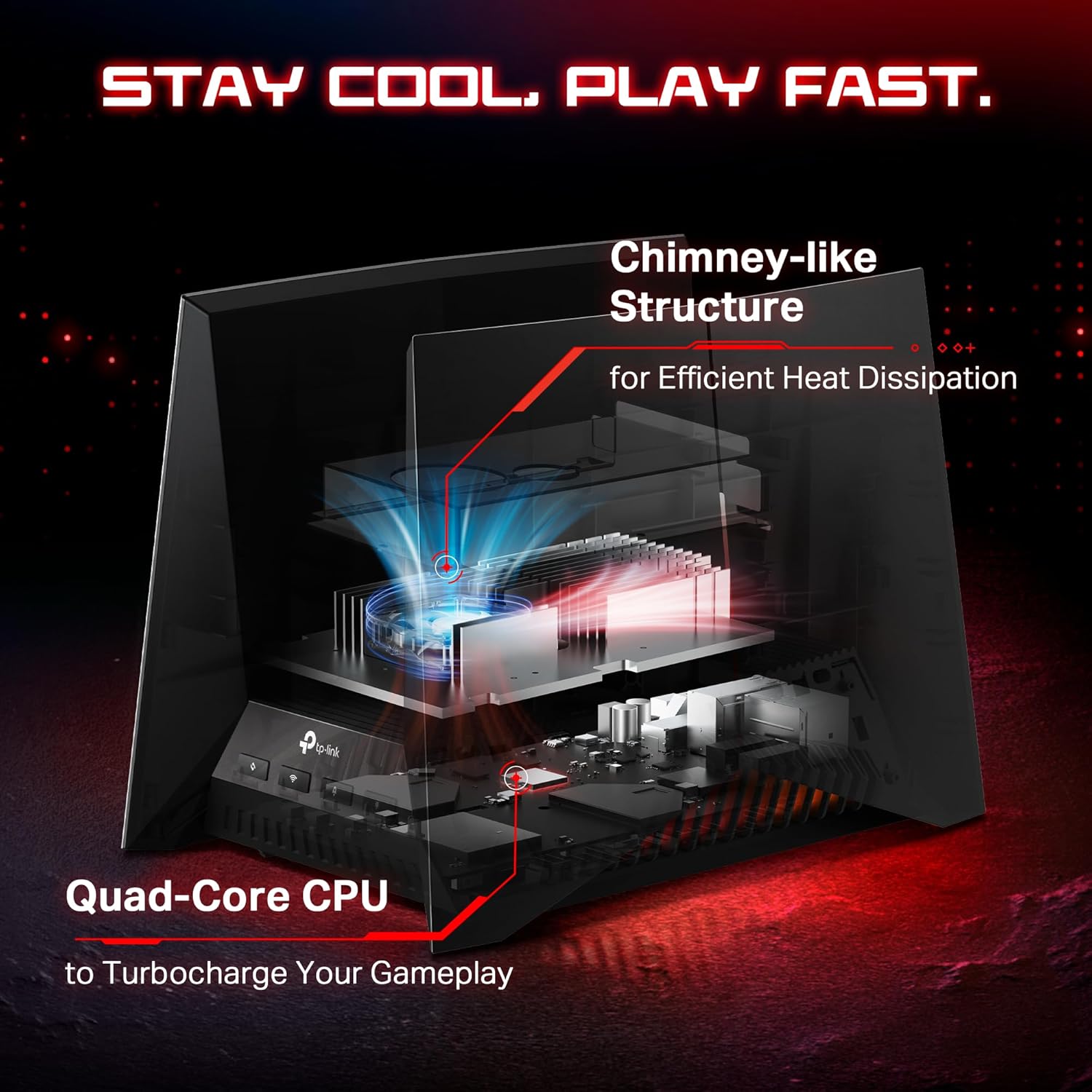 TP-Link Tri-Band BE19000 Wi-Fi 7 Gaming Router Archer GE800 | 12-Stream 19 Gbps | 2×10G + 4×2.5G Ports, USB 3.0 | Turbo Acceleration, Dedicated Gaming Port & Panel, RGB Lighting | EasyMesh, HomeShield