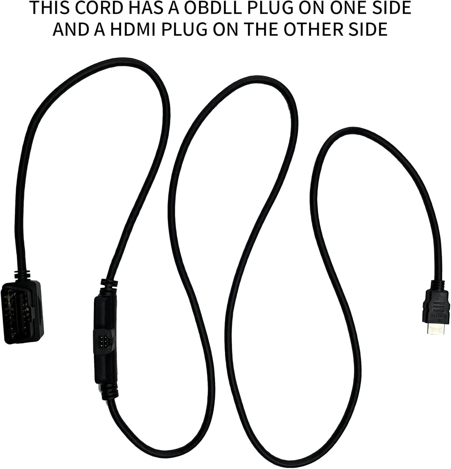 OBDII HDMI Adapter Replacement Cable for Edge CS2 CTS2 CTS3 Plug Monitor H00008000 Pack of 2