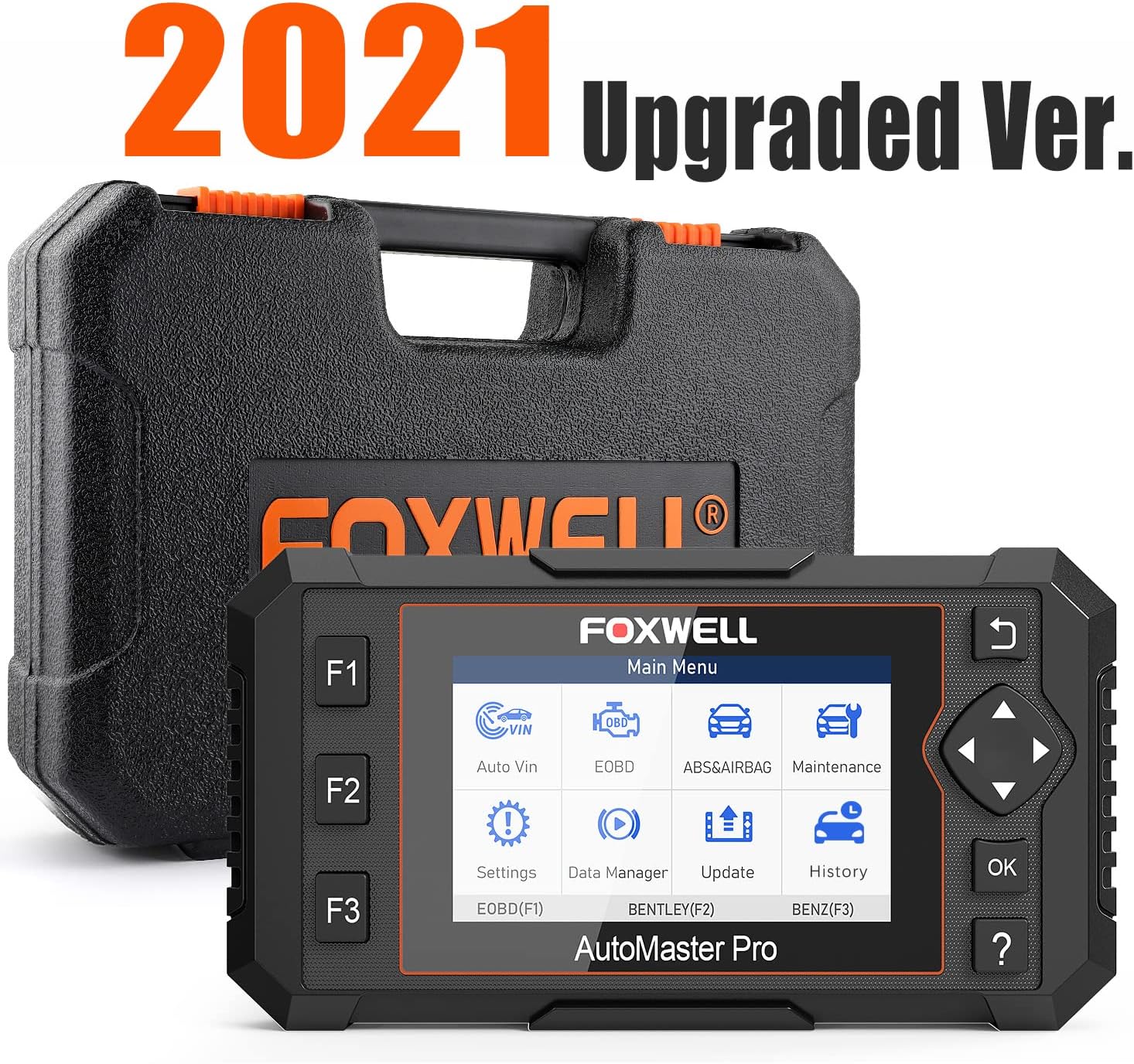 FOXWELL Obd2 Scanner All Systems Diagnostic Scan Tool NT624 Elite, Automotive Diagnostic Tool for All Cars with EPB Reset/Oil Light Reset/ABS Bleeding/Throttle Reset/SAS Calibration (2022 Version)