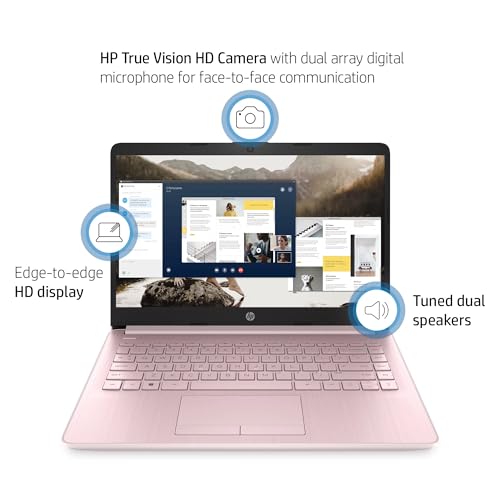 HP 14" HD Laptop | Back to School Limited Edition with 1 Year Microsoft 365 | Intel Quad-Core Processor | 16GB RAM | 576GB Storage | Long Battery Life | Black | w/WOWPC Bundle | Windows 11