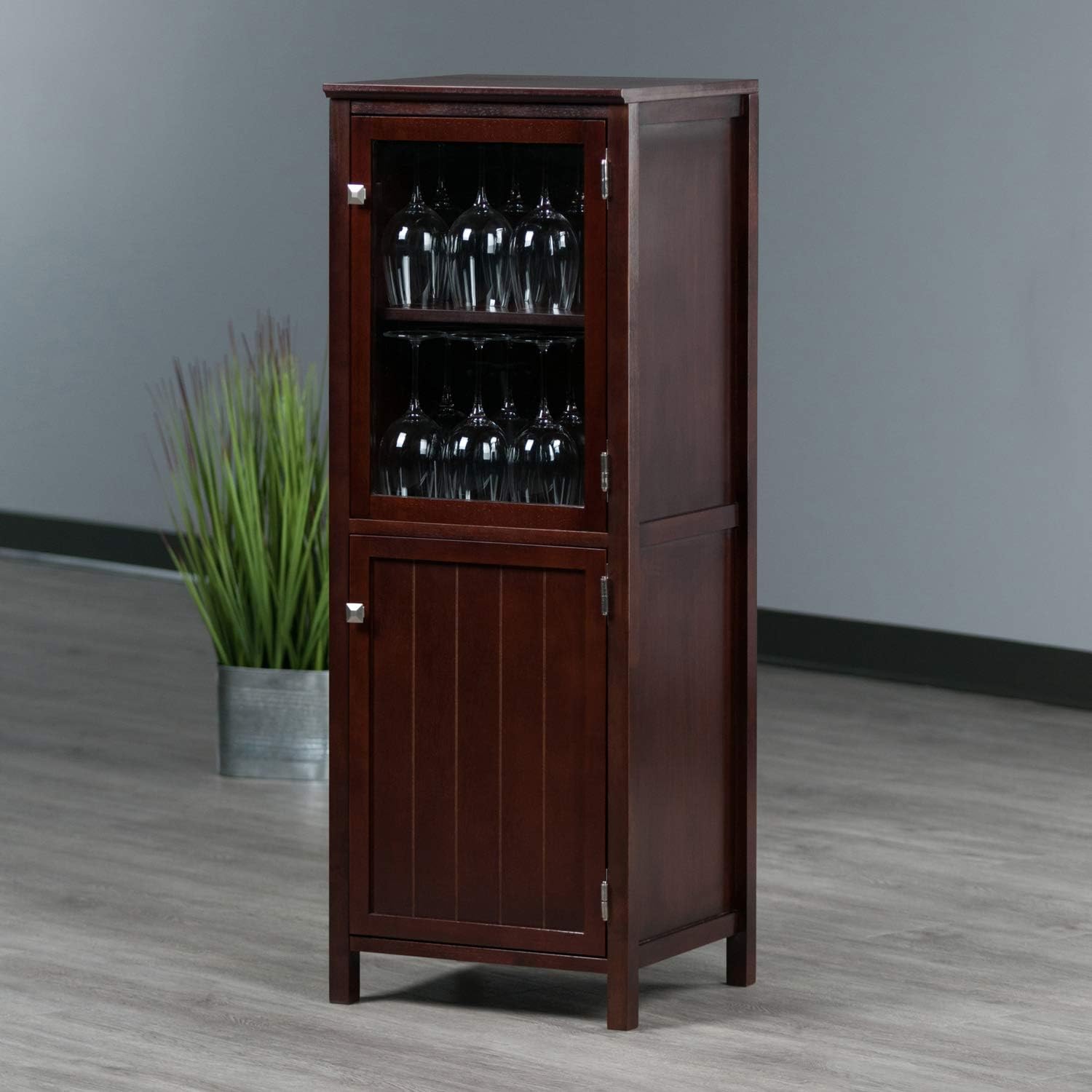 Winsome Wood Brooke Cabinet/Cupboard, 47.44 H, Walnut