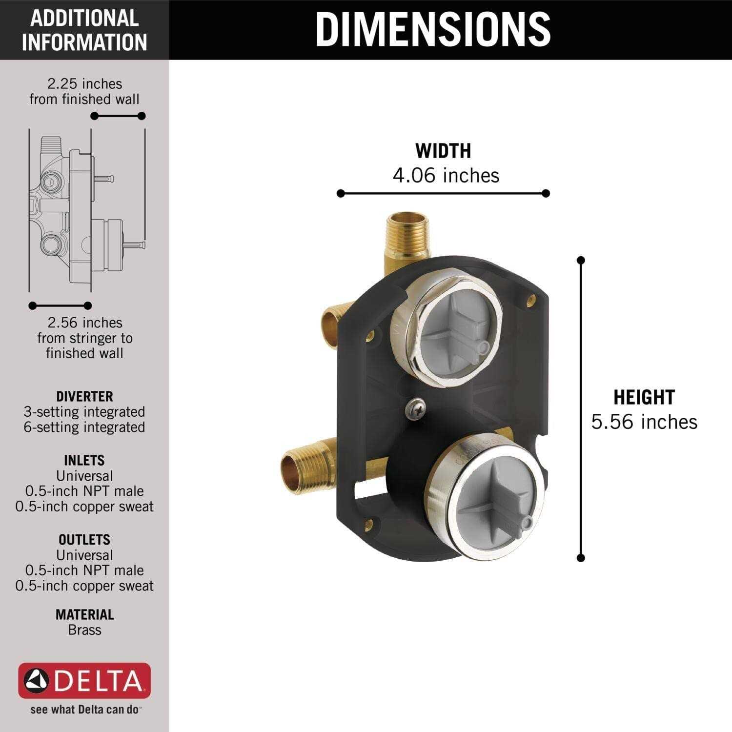 Delta MultiChoice Universal with Integrated Diverter Rough - Shop Hardware Tools Online Store