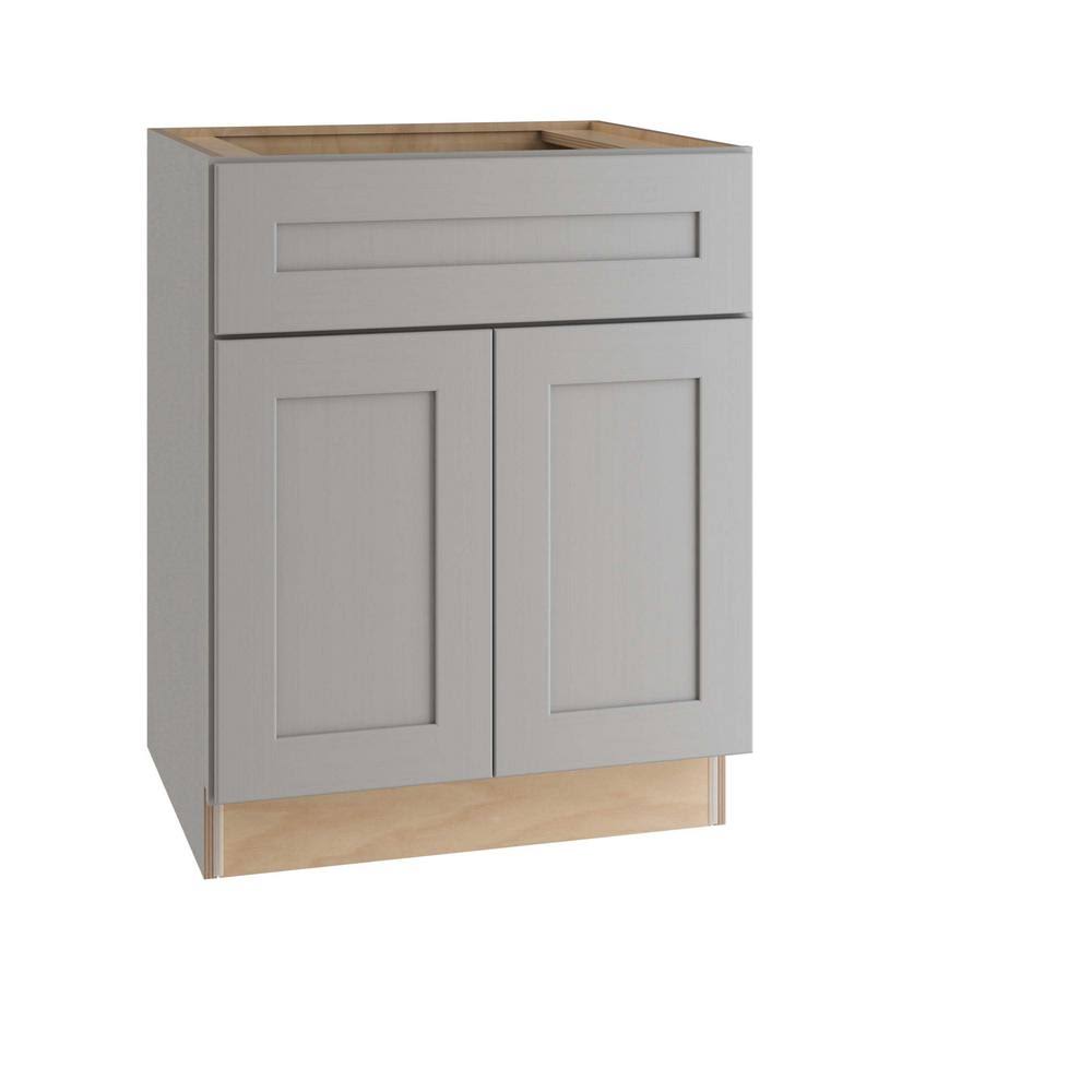 Home Decorators Collection Tremont Assembled 30x34.5x24 in. Plywood Shaker Sink Base Kitchen Cabinet Soft Close Doors in Painted