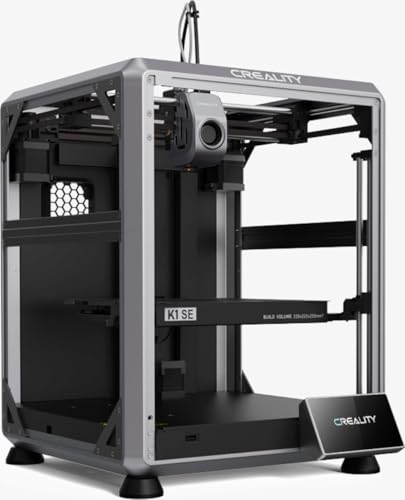 Creality K1 SE 3D Printer, 2024 New Version 600mm/s High-Speed Hands-Free Auto Leveling Flagship-Level Direct Extruder Quick-swap Tri-Metal Nozzle K1 Upgrade 3D Printer