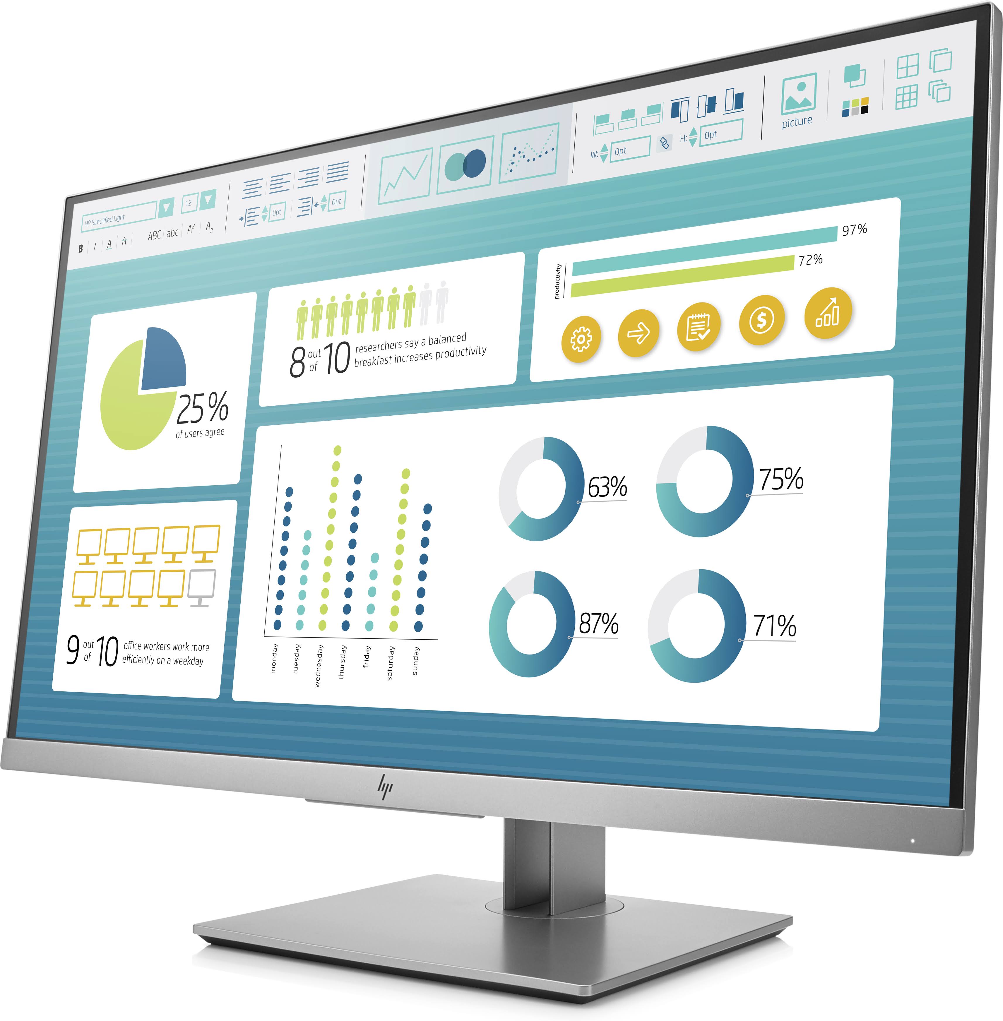 HP EliteDisplay E273 - 27x22 IPS LED Monitor - FullHD