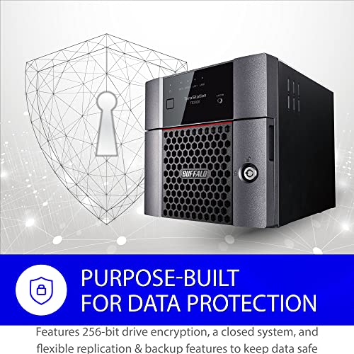 BUFFALO TeraStation 3220DN 2-Bay SMB 4TB (2x2TB) Desktop NAS w/Hard Drives Included Network Attached Storage