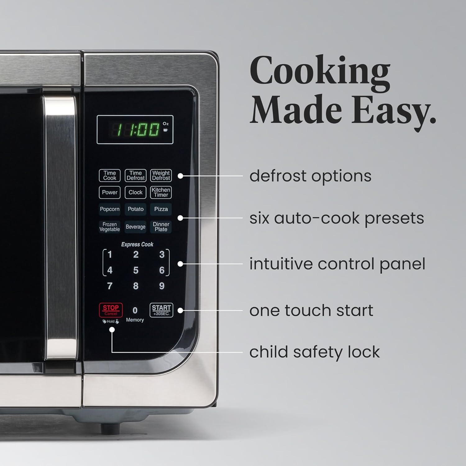 Farberware Countertop Microwave 900 Watts, 0.9 cu ft - Microwave Oven With LED Lighting & Hamilton Beach Slow Cooker, Extra Large 10 Quart, Stay or Go Portable With Lid Lock, Dishwasher Safe