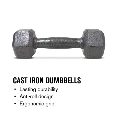 Weider Cast Iron Hex Dumbbell