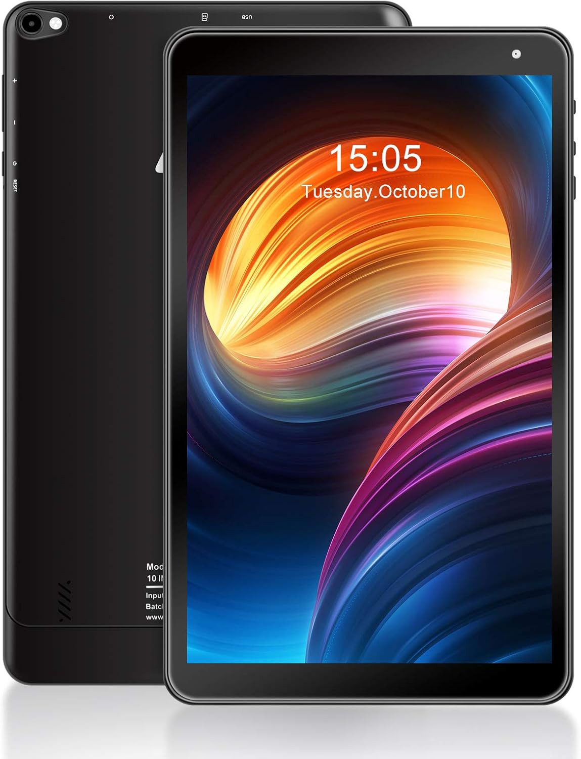 Tablet 10.1 inch Android Tablet AWOW, 1.5GHz Quad Core, 2GB RAM, 32GB ROM, 1280 x 800 HD IPS, 0.3MP & 2MP Camera, Android 10 GO, 2.4G WiFi, Bluetooth 4.0, Micro USB2.0, 5000mAh Battery Capacity