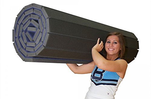 IncStores Cheer Mat | Rollout Gymnastics Mat with a Grippy Gym Carpet Top | Portable Cheerleading Gym Mats for Home Workout and Practice