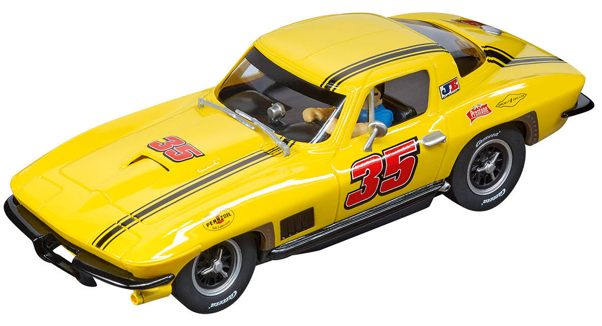 Carrera 30906 Chevrolet Corvette Sting Ray #35 Digital 132 Slot Car Racing Vehicle 1:32 Scale