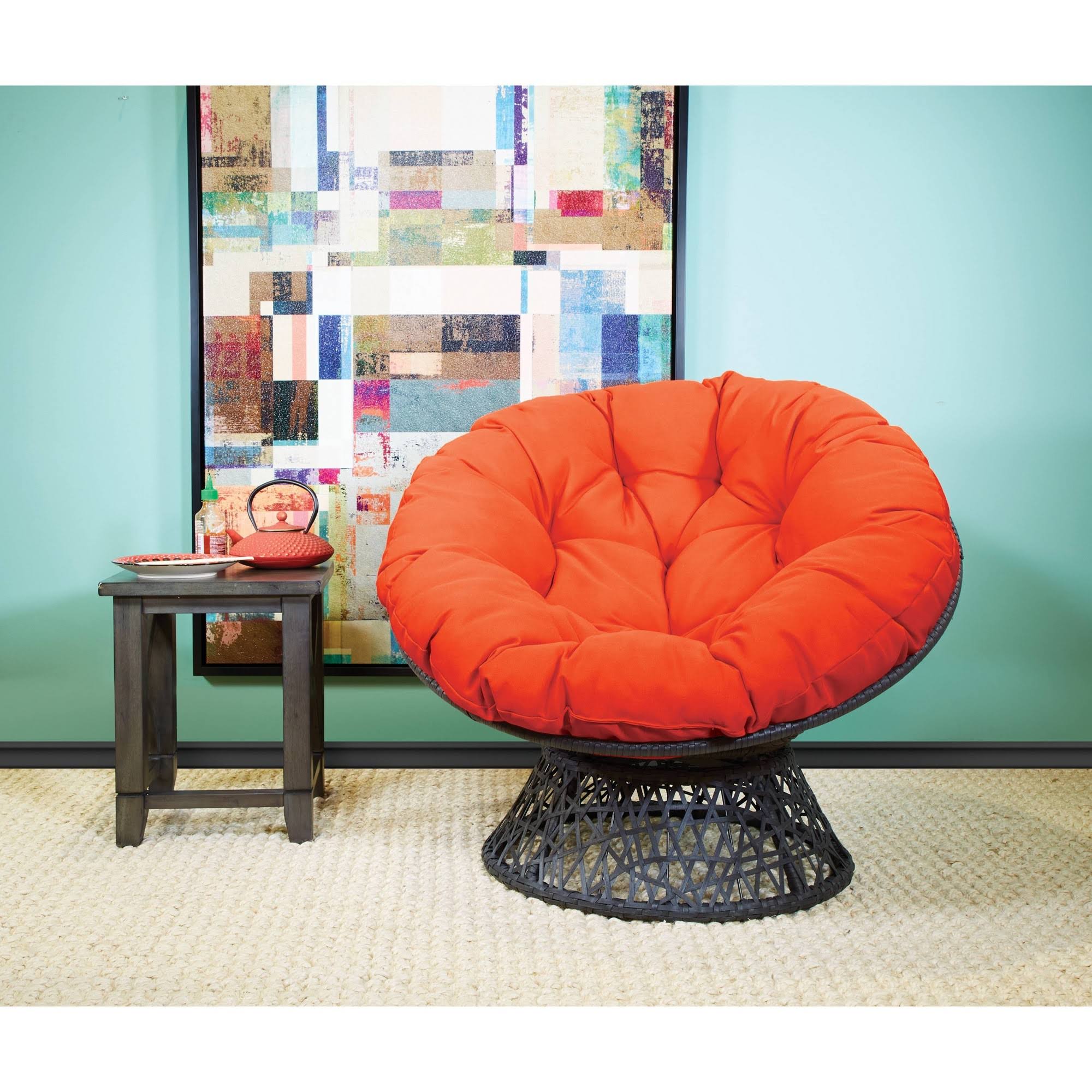 Osp Home Furnishings - Papasan Chair - Orange