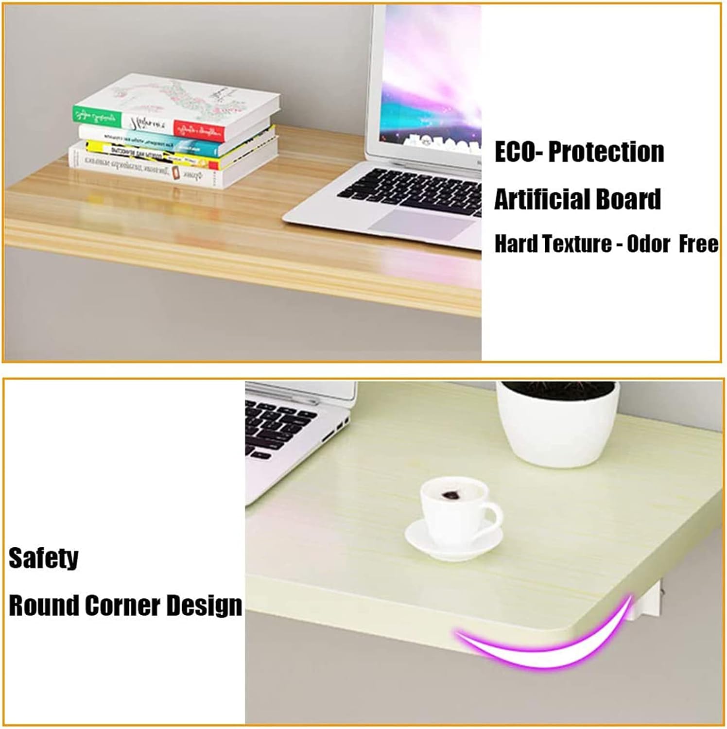 Wall Mounted,Wall Mounted Fold Down Desk for Small Saving Spaces,for Laundry Room,Dining,Room,Study,Kitchen,Bar,E-80cm Fashionable