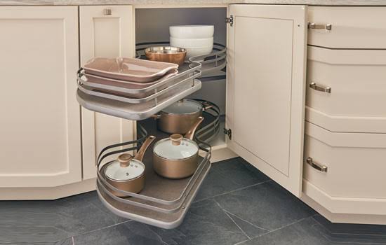 Rev-A-Shelf Blind Corner Cabinet Organizer, Gray