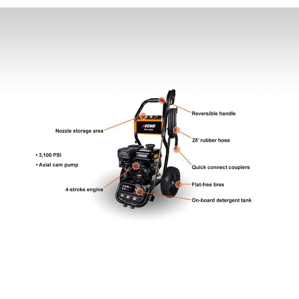 Echo PW-3100 Gas-Powered Pressure Washer