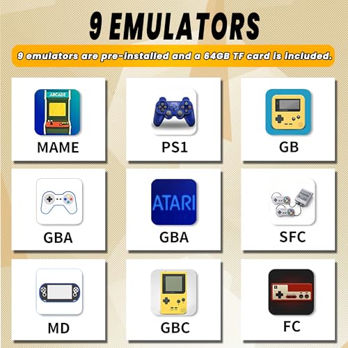Retro Game Console,Wireless Retro Handheld Game Console, Built-in 20,000+ Plug-and-Play Retro Video Games, Equipped with 9 Classic simulators, 4K HD HDMI Output and 2.4G Wireless Controller