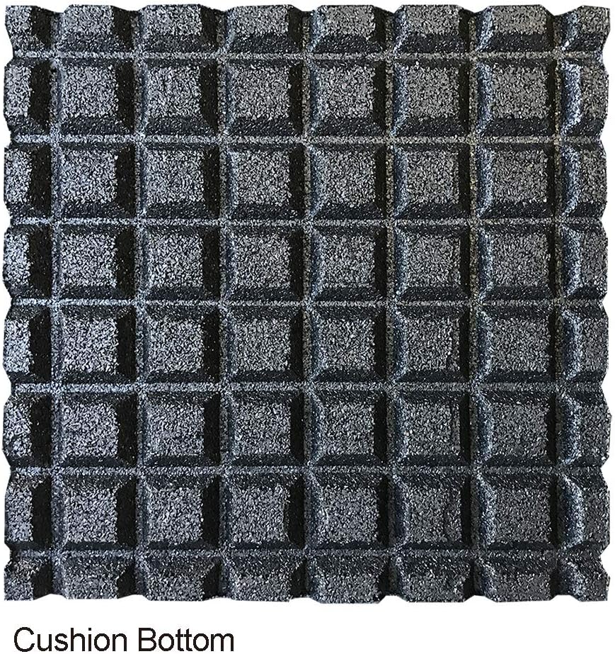 RevTime Easy-DIY Ultra Thick Interlocking Outdoor Rubber Tiles 20" x 20" x 1 3/4&rdquo;, 45mm Thick for Playground, Outdoor Gym Floor, Sports Deck, Backyard Play Area (Pack of 2) Red
