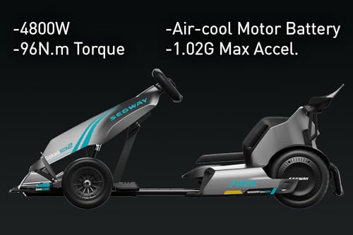 Segway Ninebot Gokart Pro and Gokart Pro 2, Electric Go Kart with Enhanced Safety Features, High-Speed Racing and Immersive Gaming Combo, Ultimate Drift Experience for Ages 14+, Up to 15.5 Miles