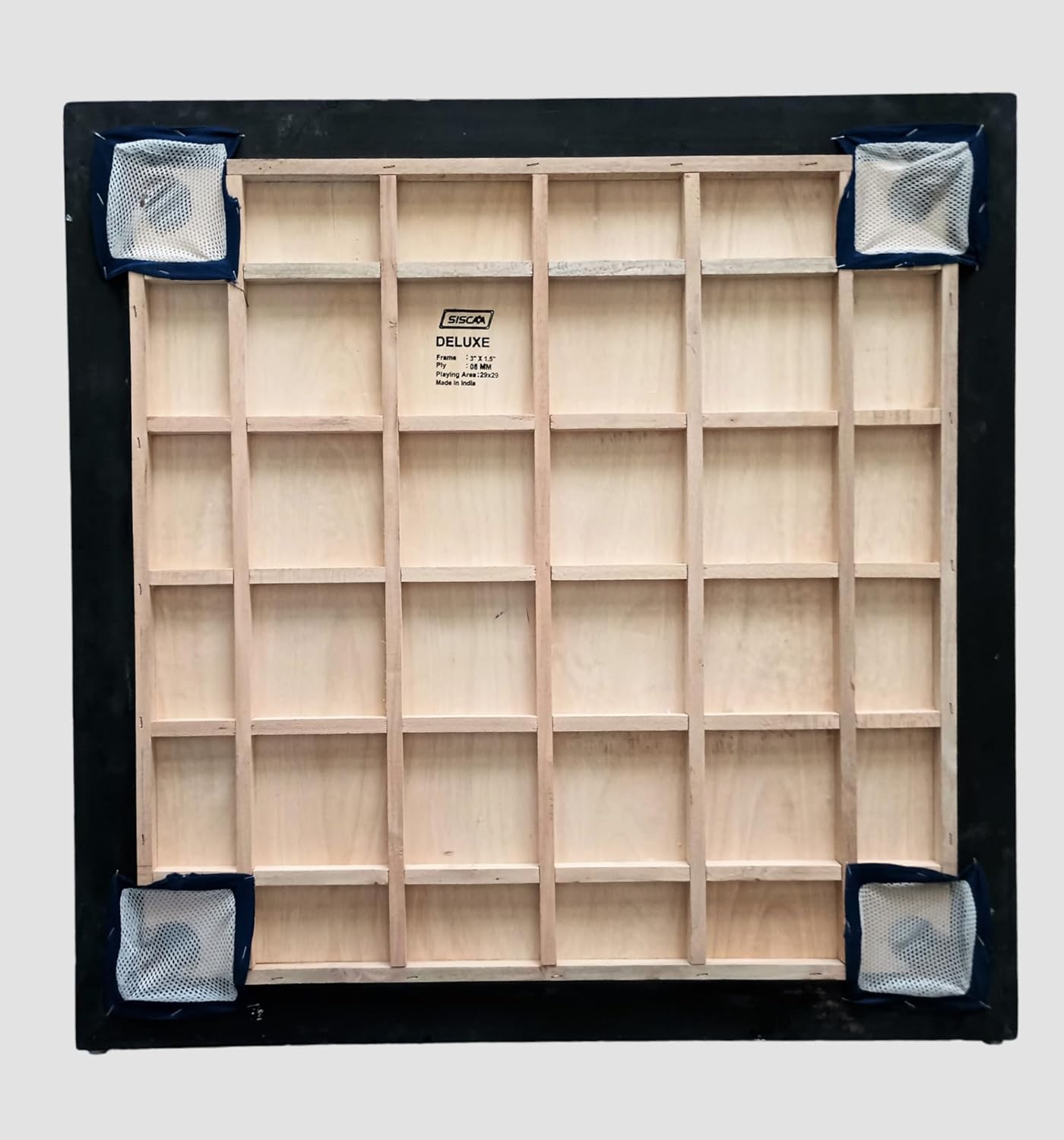 AIMS/Siscaa Deluxe - Full Size Carrom Board with Striker and Coins