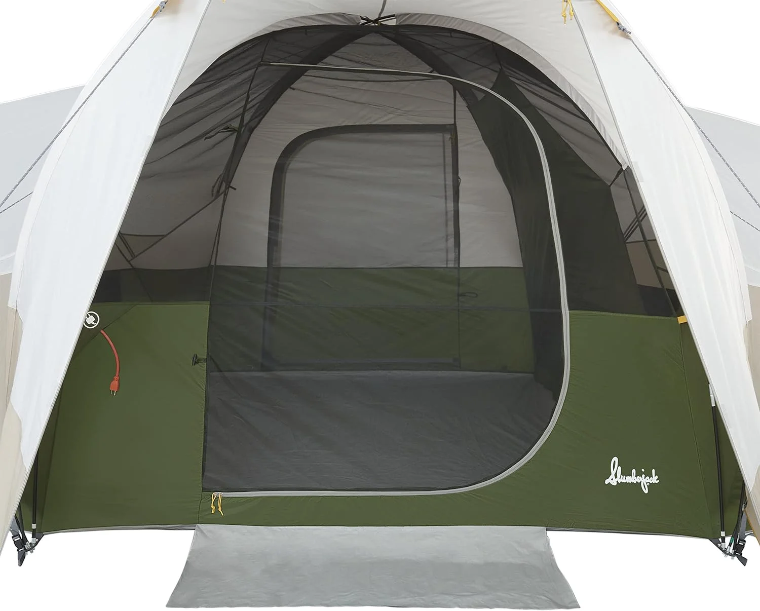 8 Person Hybrid Dome Family Camping Tent,with 2 Rooms, Room Divider
