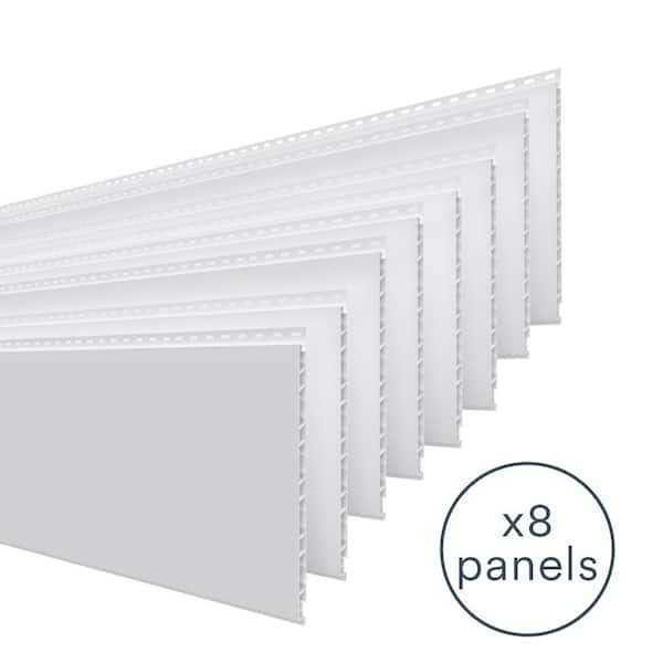 Trusscore 8 ft PVC Wall&CeilingBoard Panel White