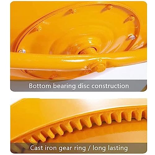 Electric Cement Mixer, 5 cubic Ft, Portable Concrete Mixer Machine, Wheelbarrow Cement Mixing Tools for Stucco