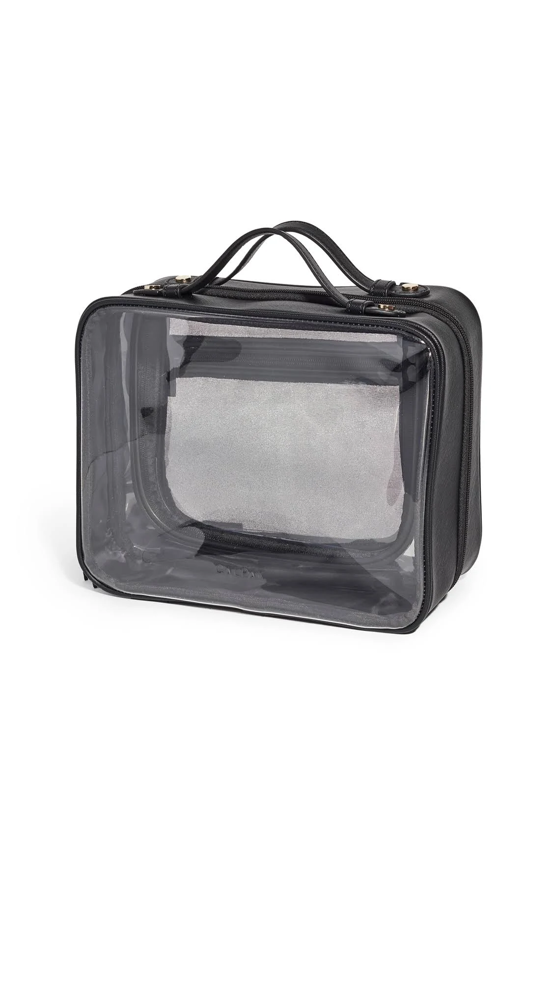 CALPAK Clear Cosmetic Case Black One Size