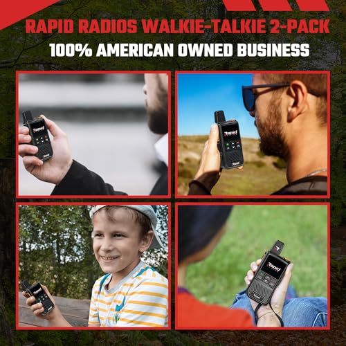 Nationwide LTE Walkie-Talkie - Two-Way Radio - Unlimited Range POC Two Way Radios Set