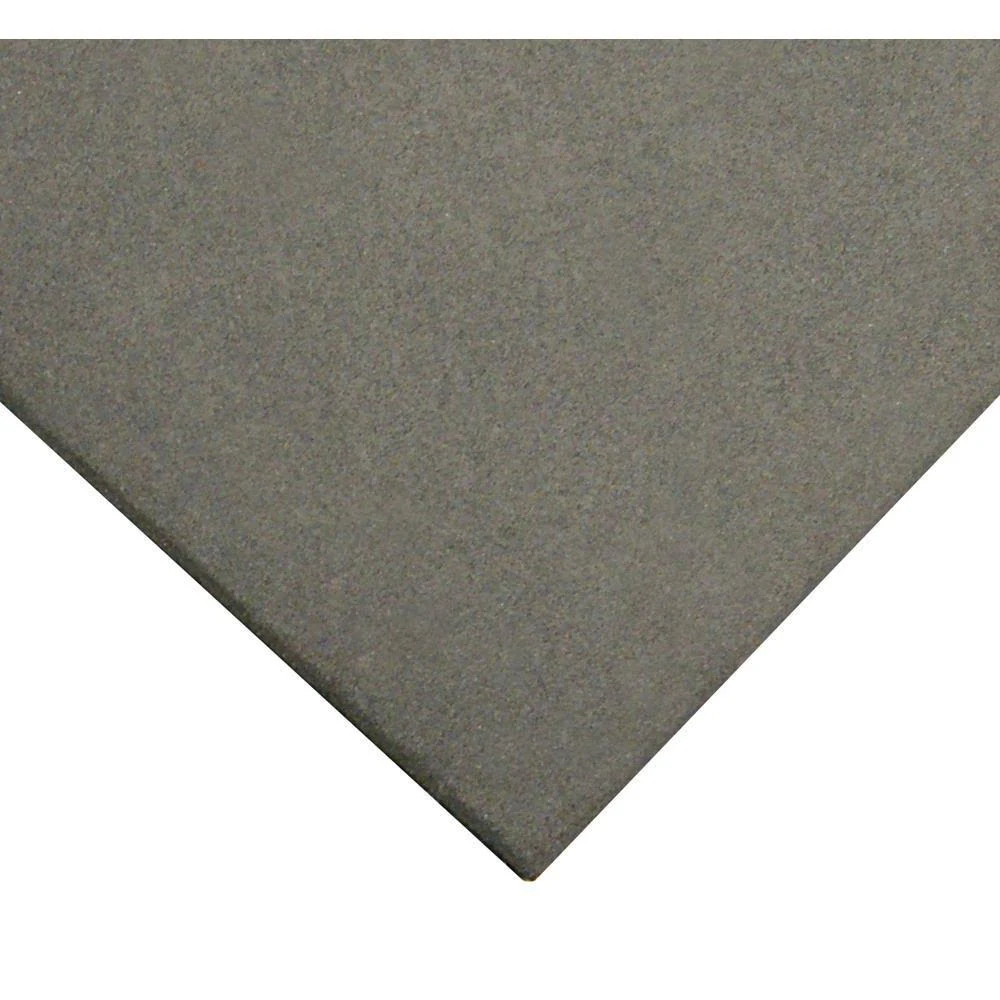 Rubber-Cal Eco-Sport Interlocking Flooring Rubber Tiles - Coal, 3 Pack, 20 x 20 x 1 in.