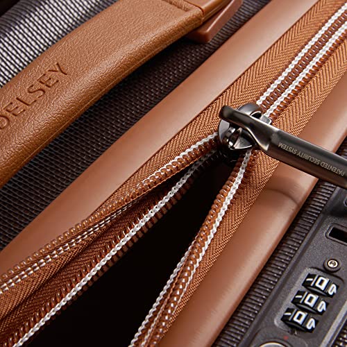 DELSEY PARIS Chatelet Air 2.0 Hardside Luggage with Spinner Wheels, Angora, Checked-Large 28 Inch