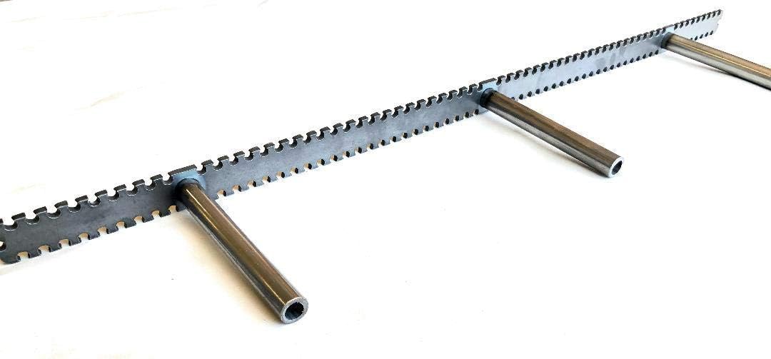 Sheppard Brackets - Heavy Duty Metal Floating Shelf Brackets Easy Mount, Mounting Locations Every Half inch (58 inch) Pack of 2