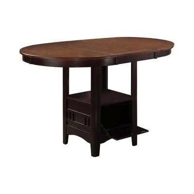 Tullahoma Counter Height Extendable Dining Table Red Barrel Studio Top Color/Base Color: Light Chestnut/Espresso