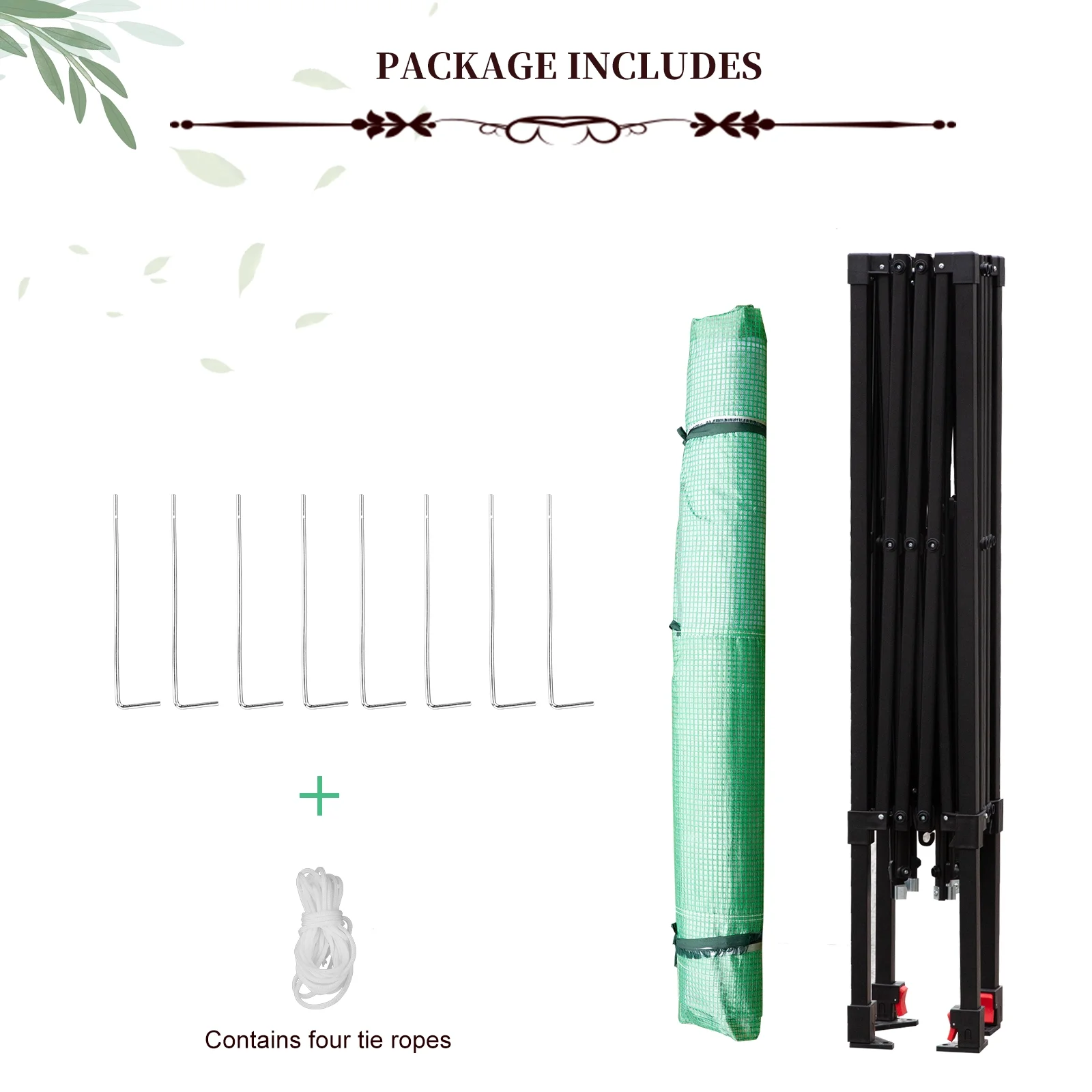 TheirNear 8'x6' Portable Walk-in Greenhouse, Instant Pop-up Gardening Plant Tent Foldable with Roll-up Door and Window Indoor Outdoor