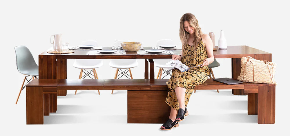 🎉Transformer Table 6 in 1 function long banquet table for 12 people