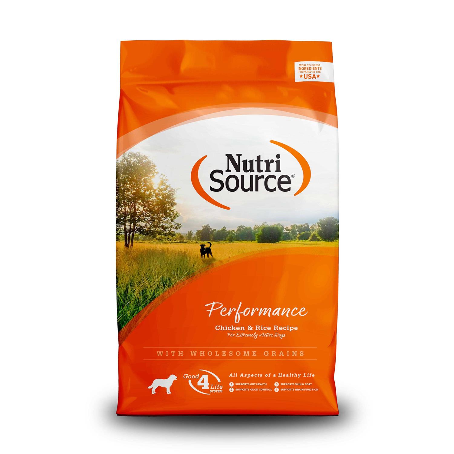 NutriSource Performance Chicken &amp; Rice Dry Dog Food - Pet Supplies online store