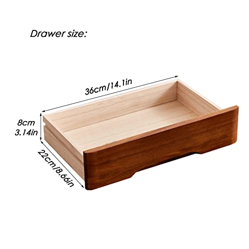 Solid Wood Storage Box - Desktop File Cabinet, with Lock Flat File Cabinet Storage, Desktop Drawer Cabinet, Wooden File Cabinet/Desktop Storage Cabinet/Data Cabinet, 1/2/