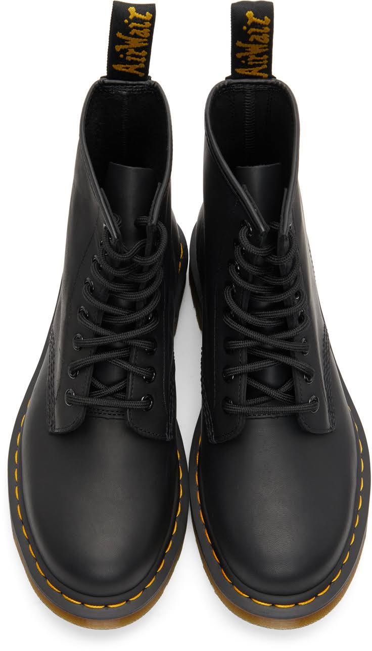 Dr. Martens Black Greasy 1460 Boots
