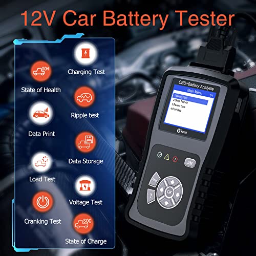 KZYEE KC601 Heavy Duty Scan Tool, Diesel Truck Diagnostic Scanner Transmission DPF Code Reader and Eraser with Live Data/ECU Info for J1587/J1708 J1939 Trucks