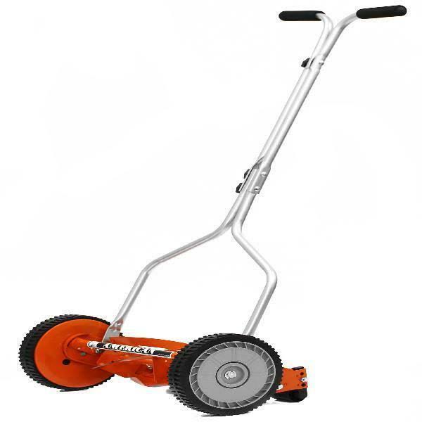 14 in. Manual Push Walk-Behind Reel Lawn Mower | American Blade New Grass Steel 1204-14
