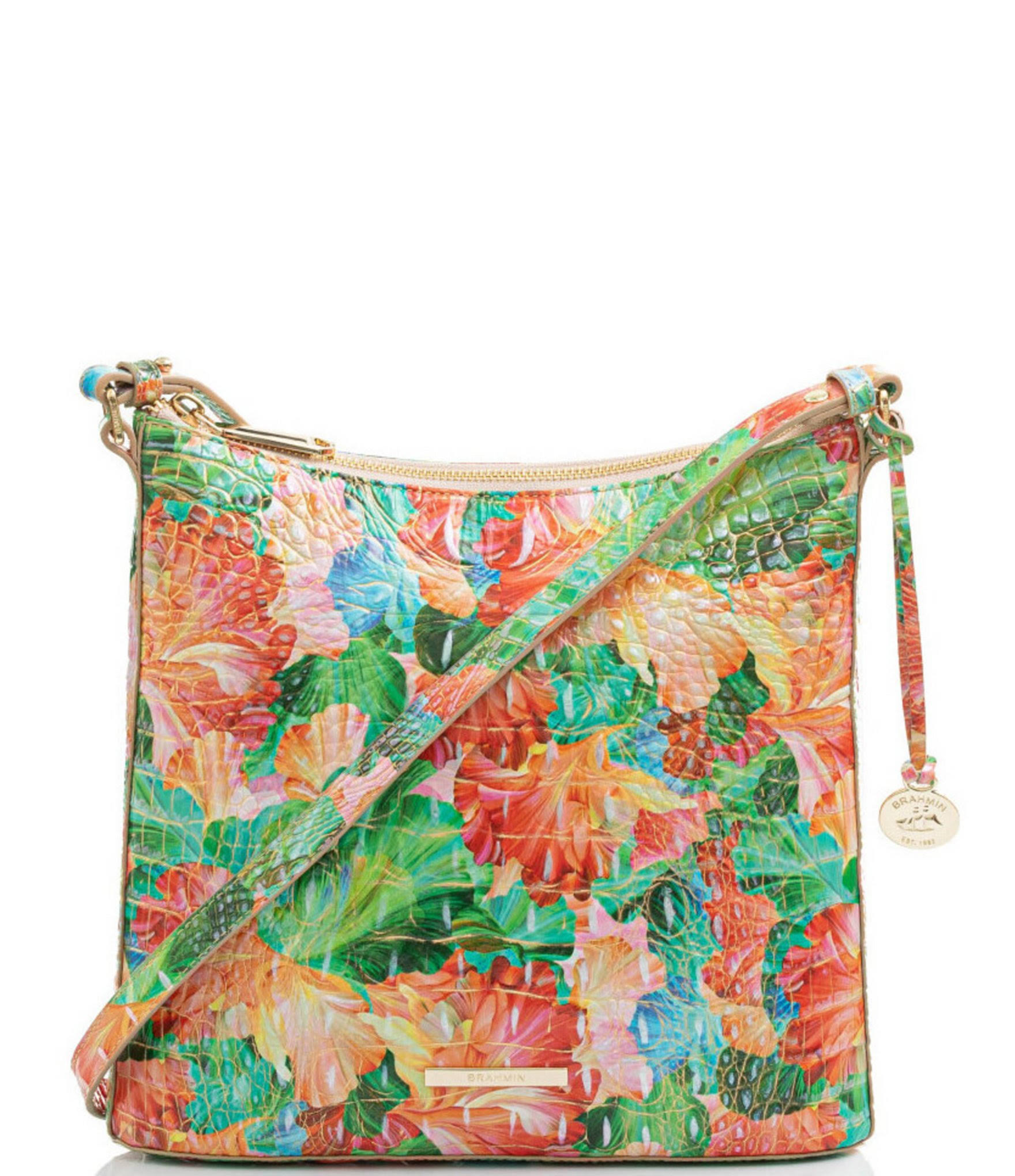 Brahmin Katie Leather Crossbody - Camel Safari Melbourne