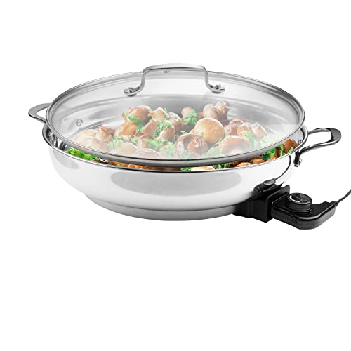 CucinaPro Stainless Steel Electric Skillet