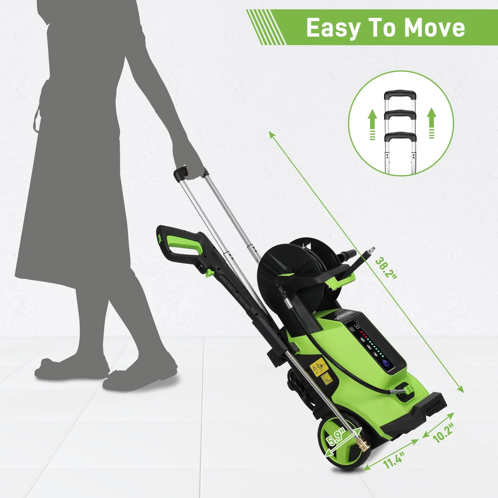 Ktaxon Adjustable High Pressure Washer, 3500PSI 2.6GPM Electric Power Washer Cleaner