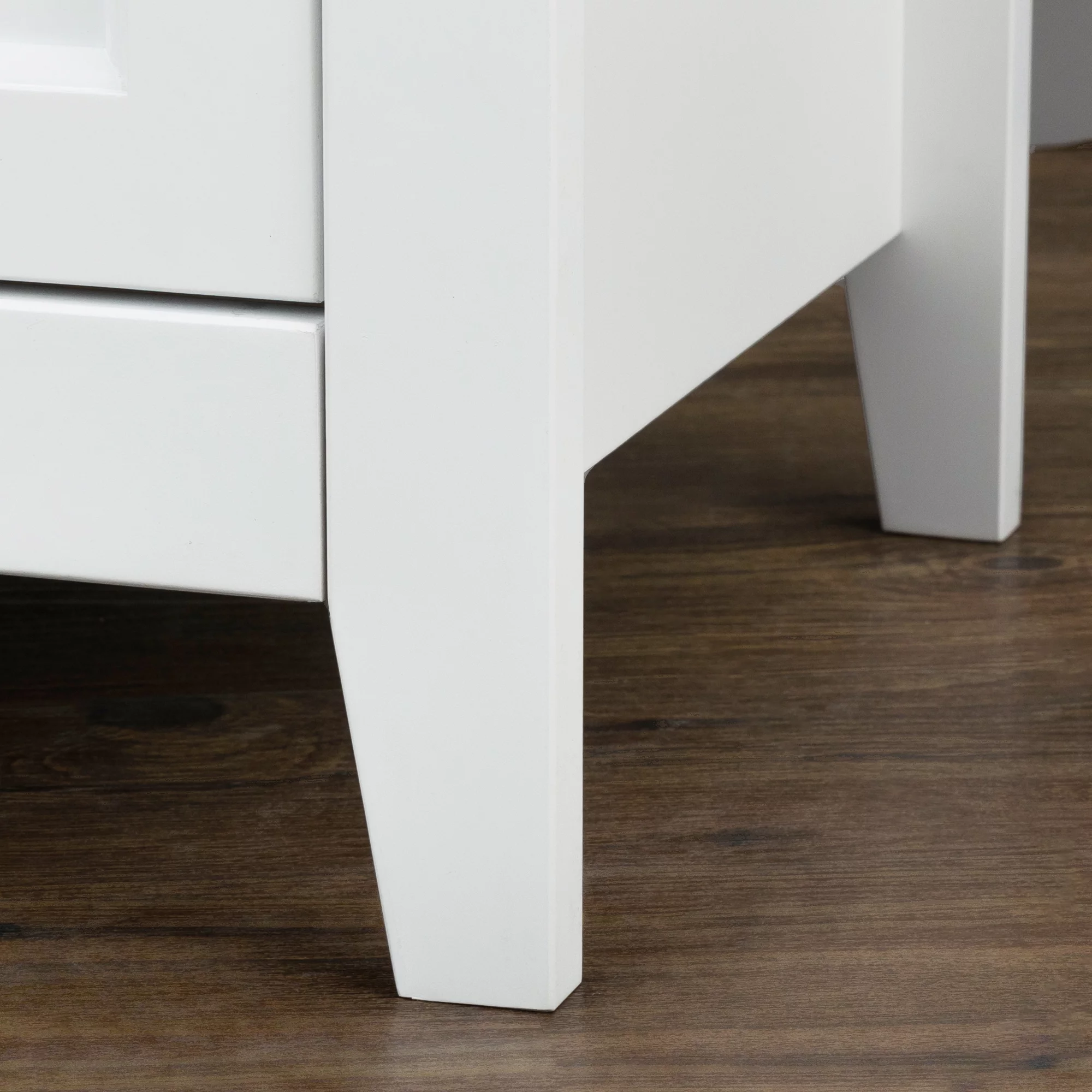 Birch Solid Wood Dresser Double Chest of 6 Drawers Bedroom Storage White