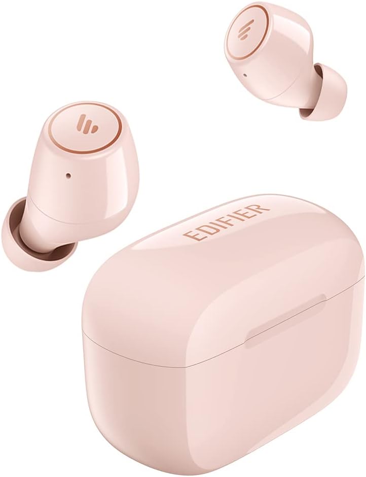 Edifier TWS1 PRO True Wireless Earbuds - Bluetooth V5.2 - AptX-Adaptive - Qualcomm® CVC TM 8.0 Noise Cancellation - 42H Playtime - IP65 Waterproof - USB C - Built-in Dual Microphones - Grey Pack of 2