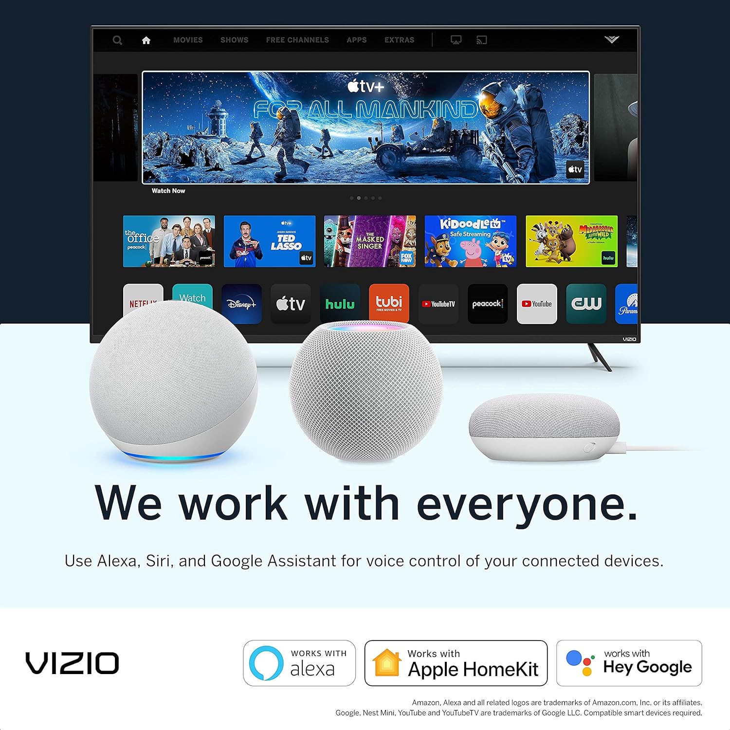 VIZIO 55-Inch V-Series 4K UHD LED HDR Smart TV Apple AirPlay and Chromecast Built-in, Dolby Vision, HDR10+, HDMI 2.1, Auto Game Mode and Low Latency Gaming, V555-J01, 2021 Model (Renewed), 55 inches
