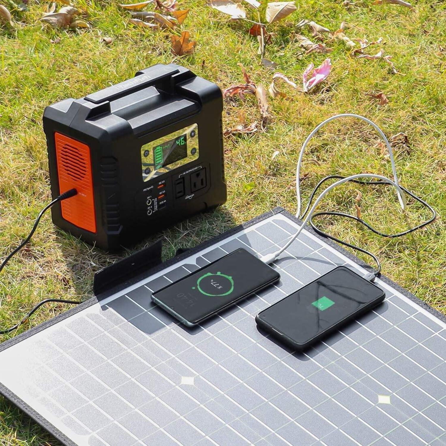 Flashfish 200W Portable Power Station, 40800mAh Solar Generator, Portable Generator聽for Camping Travel Emergency