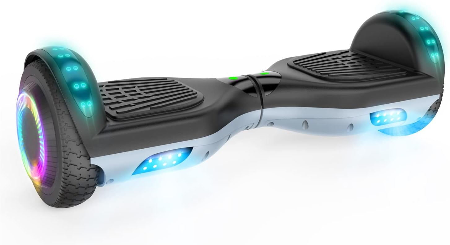 VEVELINE Hoverboard,Self-Balancing Hoverboard with Bluetooth and LED Lights for Kids Ages 6-12