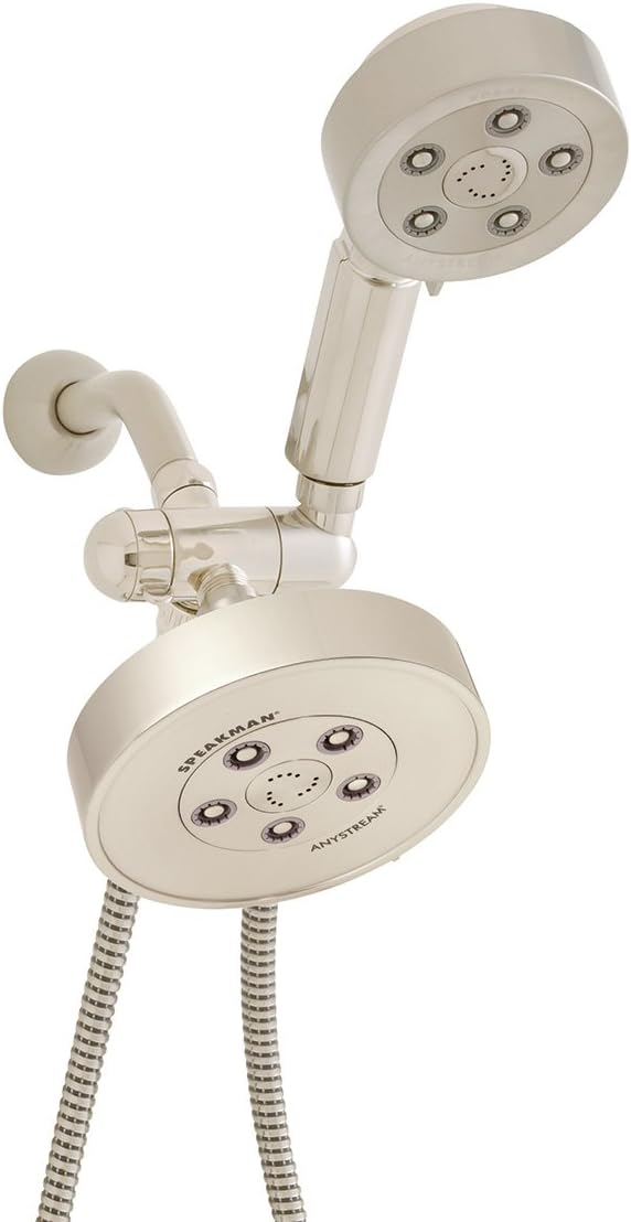 Speakman VS-233010 Neo Combination Multi Function Shower Head and Hand Shower wi, Brushed Nickel