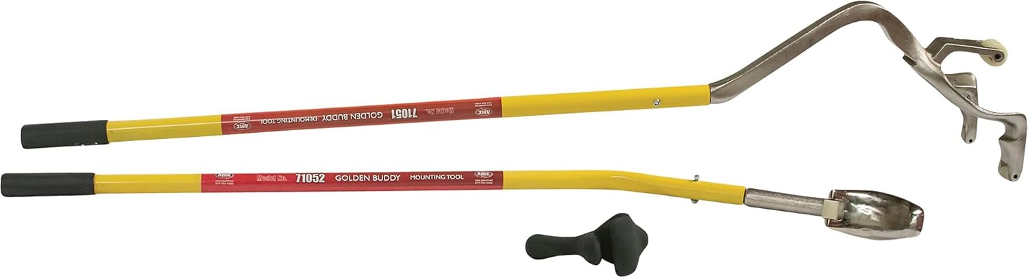 AME INTL 'Golden Buddy' Tire Mount/Demount Tool, Yellow, 22.5-24.5 Wheel Assemblies